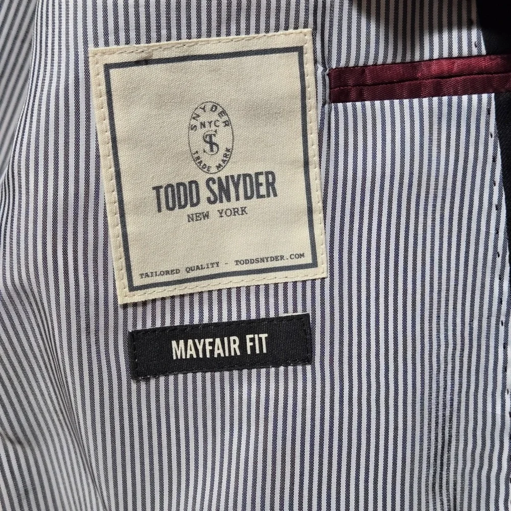Todd Snyder Mayfair Fit Blazer Men's 46R Gray 100% Wool Made USA‎ Sport Coat